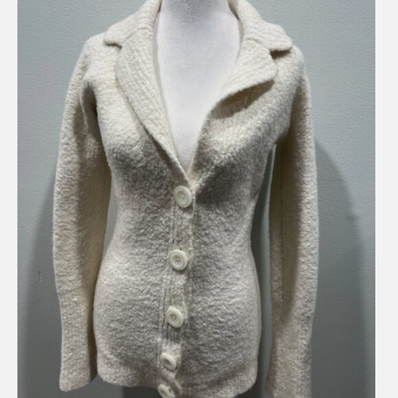 Moda International cardigan sweater brown Size M Wool Blend - Picture 1 of 5